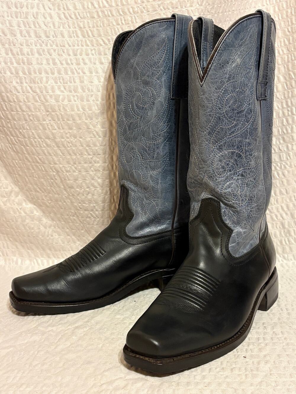 Masterson Boot Co Mexico Women’s Leather Cowboy Boots Square Toe Size 8 EUC